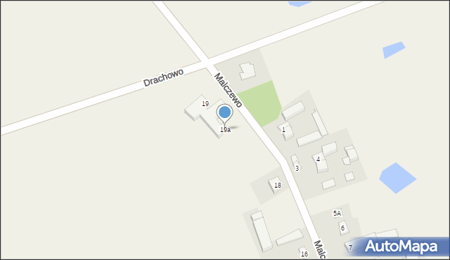 Drachowo, Drachowo, 19a, mapa Drachowo