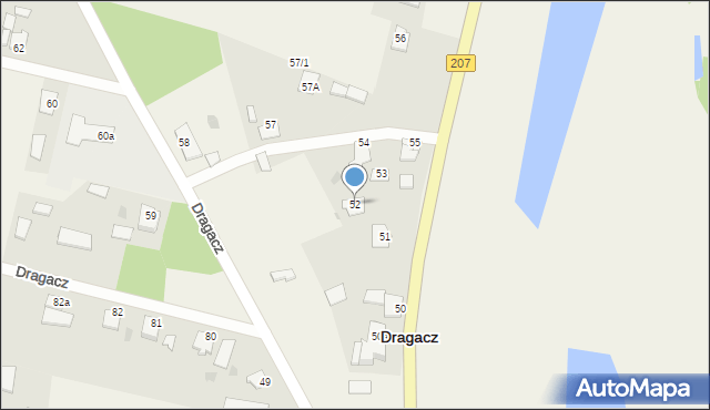 Dragacz, Dragacz, 52, mapa Dragacz