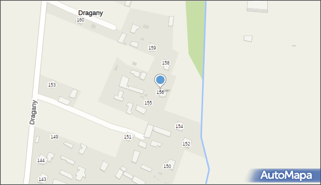 Dragany, Dragany, 156, mapa Dragany