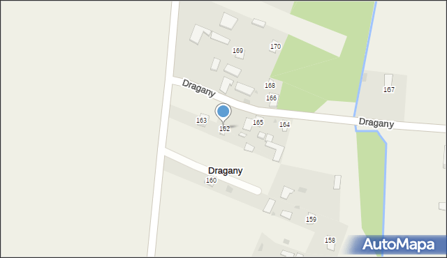 Dragany, Dragany, 162, mapa Dragany