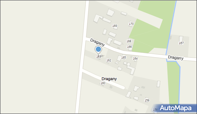 Dragany, Dragany, 163, mapa Dragany