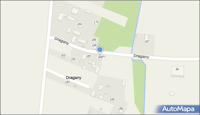 Dragany, Dragany, 164, mapa Dragany