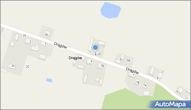 Drągów, Drągów, 5, mapa Drągów