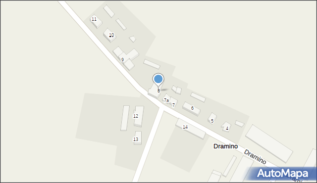 Dramino, Dramino, 8, mapa Dramino