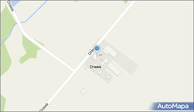 Drawa, Drawa, 1, mapa Drawa