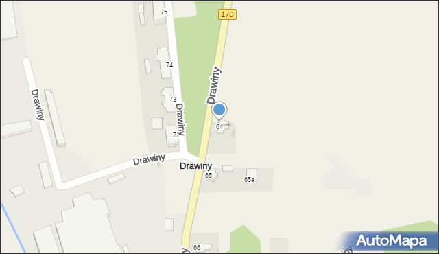 Drawiny, Drawiny, 64, mapa Drawiny