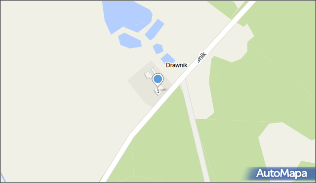 Drawnik, Drawnik, 1, mapa Drawnik