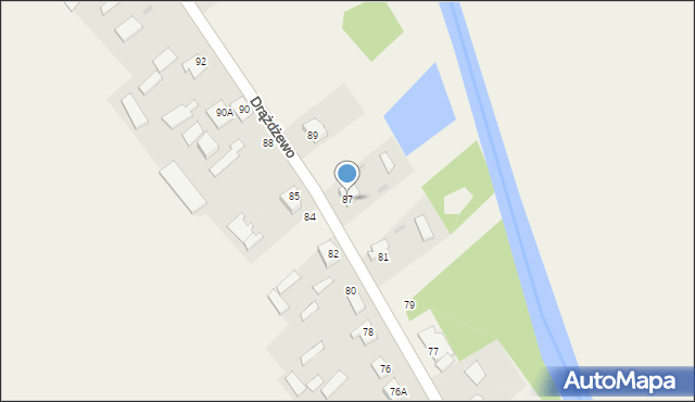 Drążdżewo, Drążdżewo, 87, mapa Drążdżewo