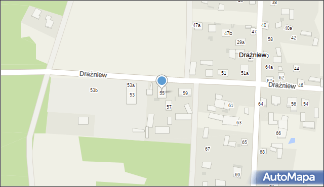 Drażniew, Drażniew, 55, mapa Drażniew