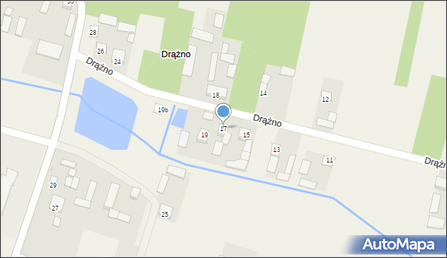 Drążno, Drążno, 17, mapa Drążno