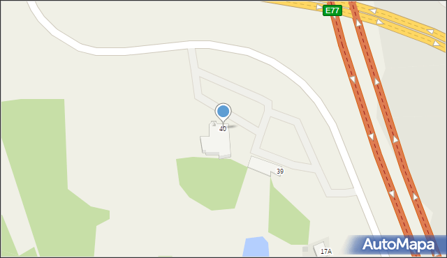 Dreglin, Dreglin, 40, mapa Dreglin