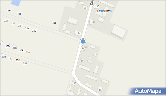 Dreństwo, Dreństwo, 33, mapa Dreństwo