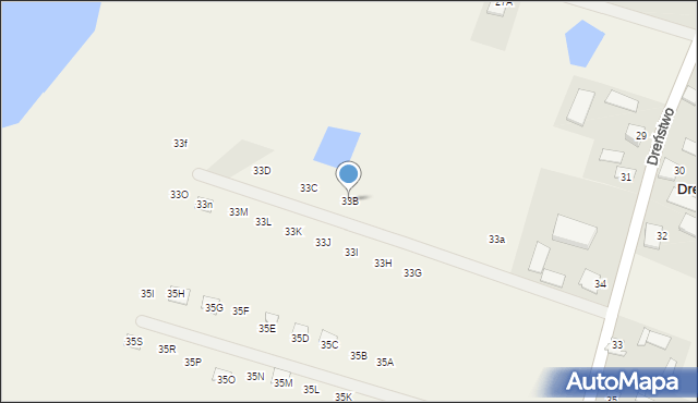 Dreństwo, Dreństwo, 33B, mapa Dreństwo