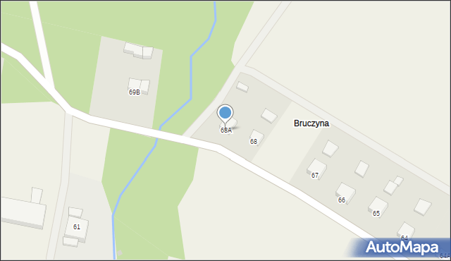 Dretyń, Dretyń, 68A, mapa Dretyń