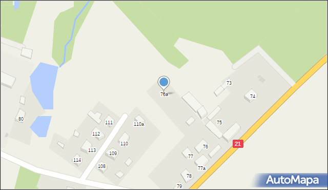 Dretyń, Dretyń, 76a, mapa Dretyń