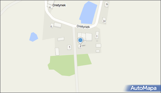 Dretynek, Dretynek, 4, mapa Dretynek