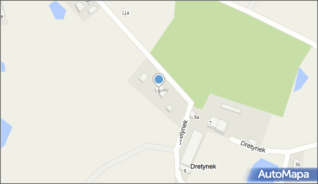 Dretynek, Dretynek, 9, mapa Dretynek