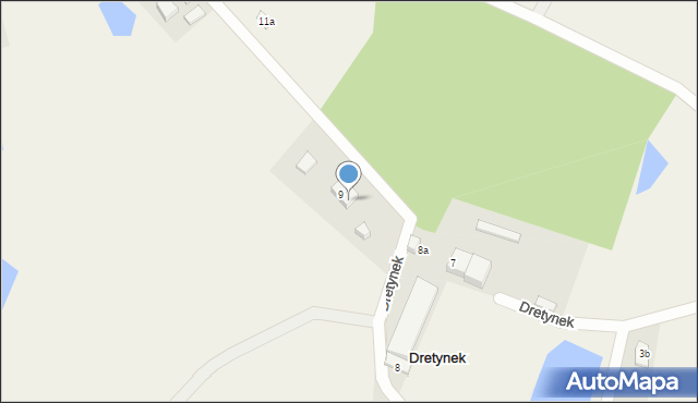 Dretynek, Dretynek, 9a, mapa Dretynek