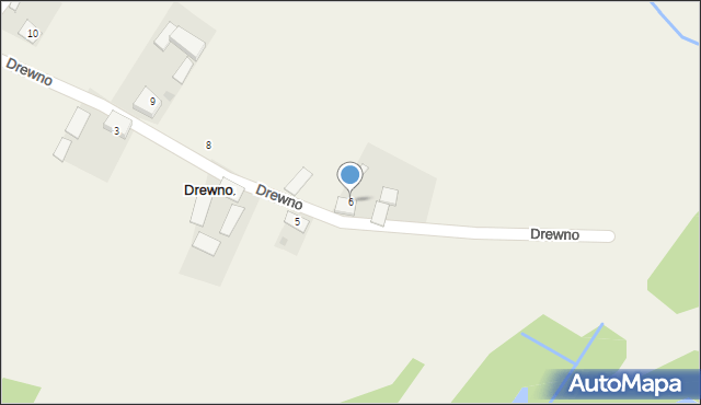 Drewno, Drewno, 6, mapa Drewno