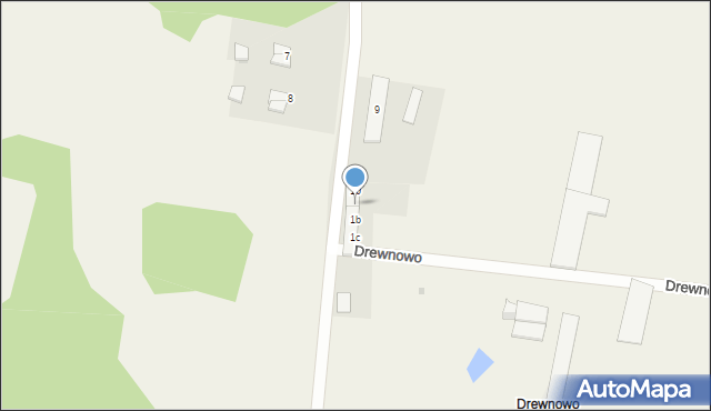 Drewnowo, Drewnowo, 1a, mapa Drewnowo