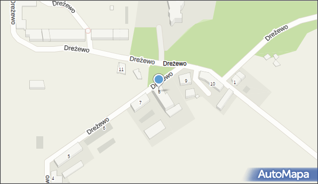 Dreżewo, Dreżewo, 8, mapa Dreżewo