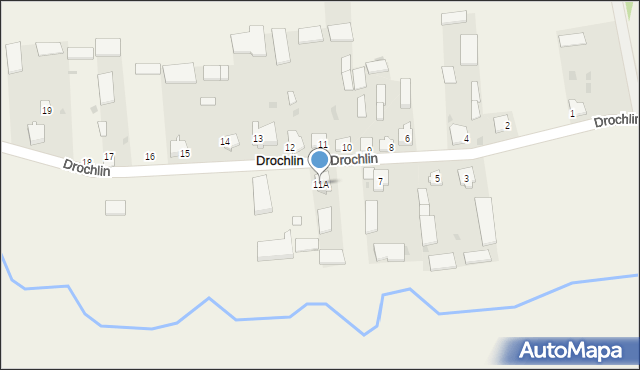 Drochlin, Drochlin, 11A, mapa Drochlin