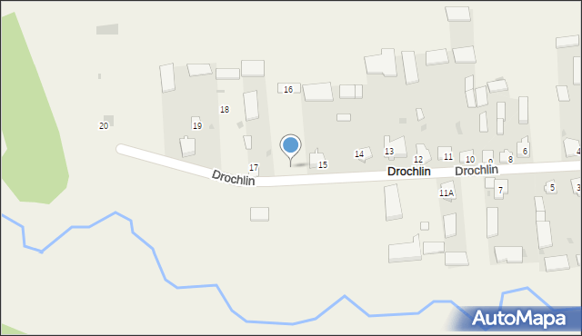 Drochlin, Drochlin, 16, mapa Drochlin