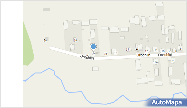 Drochlin, Drochlin, 17, mapa Drochlin