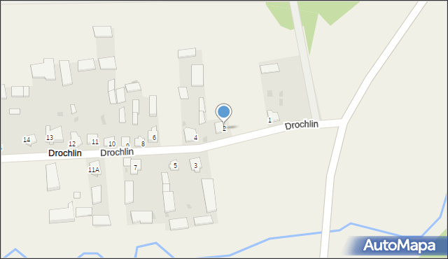 Drochlin, Drochlin, 2, mapa Drochlin