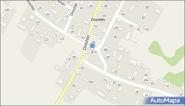 Drochlin, Drochlin, 57, mapa Drochlin