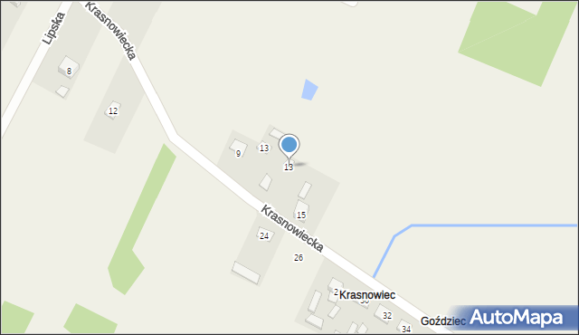 Drochów Górny, Drochów Górny, 12A, mapa Drochów Górny