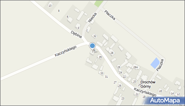 Drochów Górny, Drochów Górny, 38a, mapa Drochów Górny