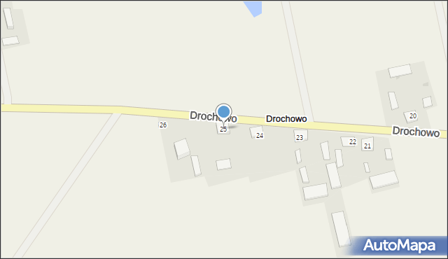 Drochowo, Drochowo, 25, mapa Drochowo