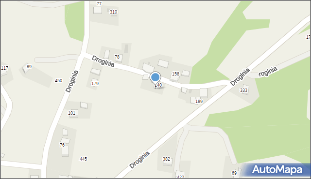 Droginia, Droginia, 140a, mapa Droginia