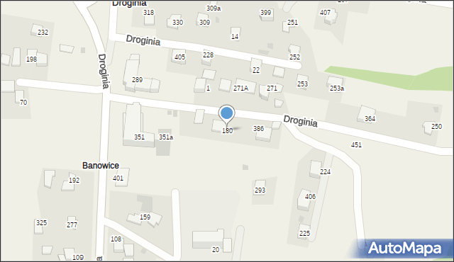 Droginia, Droginia, 180, mapa Droginia