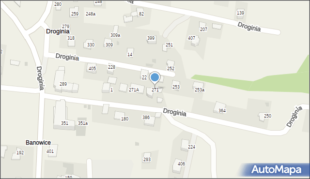 Droginia, Droginia, 271, mapa Droginia