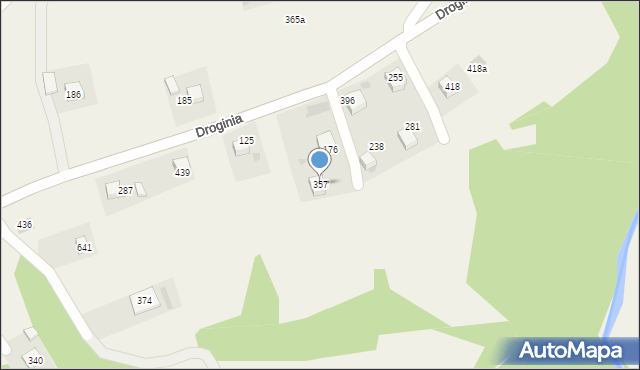 Droginia, Droginia, 357, mapa Droginia