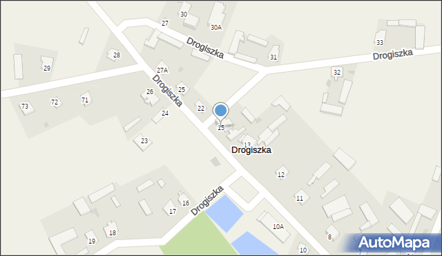 Drogiszka, Drogiszka, 15, mapa Drogiszka