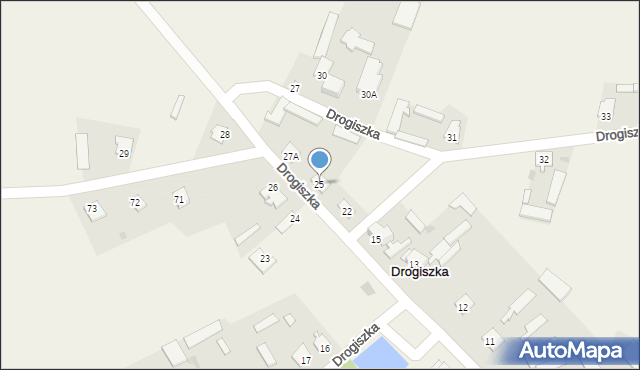 Drogiszka, Drogiszka, 25, mapa Drogiszka