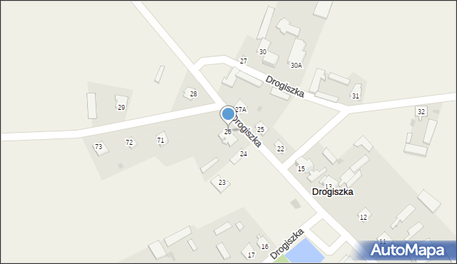 Drogiszka, Drogiszka, 26, mapa Drogiszka