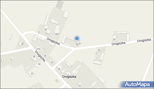 Drogiszka, Drogiszka, 31, mapa Drogiszka