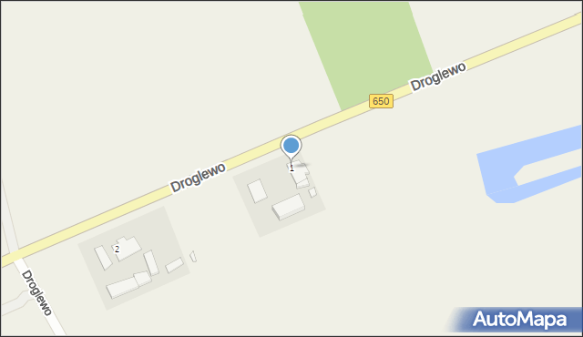 Droglewo, Droglewo, 1, mapa Droglewo