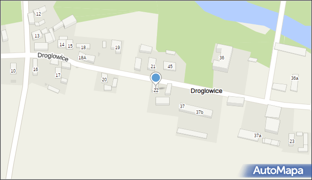 Droglowice, Droglowice, 22, mapa Droglowice