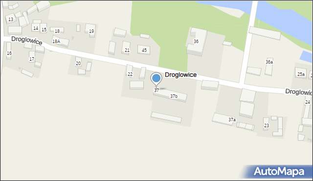 Droglowice, Droglowice, 37, mapa Droglowice