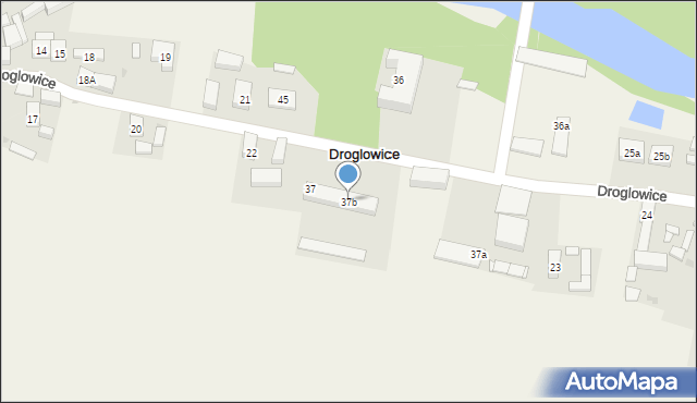 Droglowice, Droglowice, 37b, mapa Droglowice