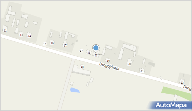 Drogojówka, Drogojówka, 22, mapa Drogojówka