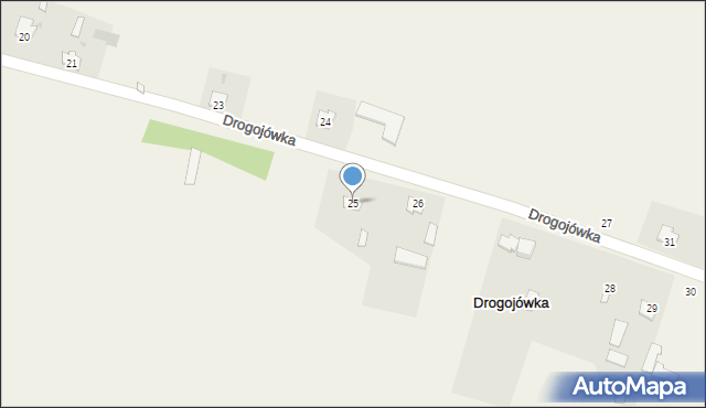 Drogojówka, Drogojówka, 25, mapa Drogojówka