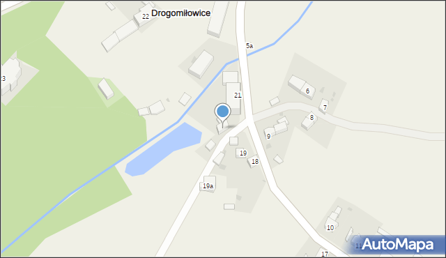 Drogomiłowice, Drogomiłowice, 20, mapa Drogomiłowice