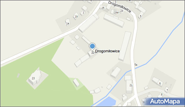 Drogomiłowice, Drogomiłowice, 22, mapa Drogomiłowice