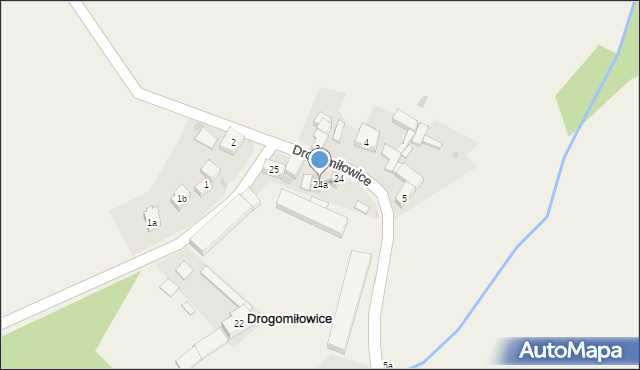 Drogomiłowice, Drogomiłowice, 24a, mapa Drogomiłowice